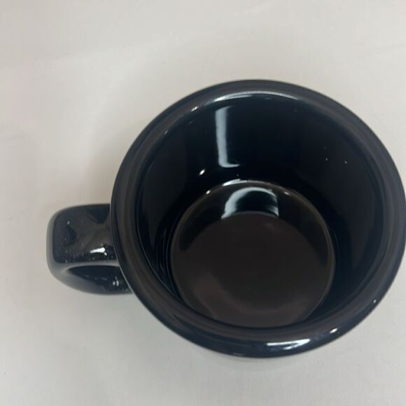 M Ware Roswell’47 Alien Spaceship Cow Red Black Speckled 2 Cup Mug Coffee Tea - Picture 2 of 5